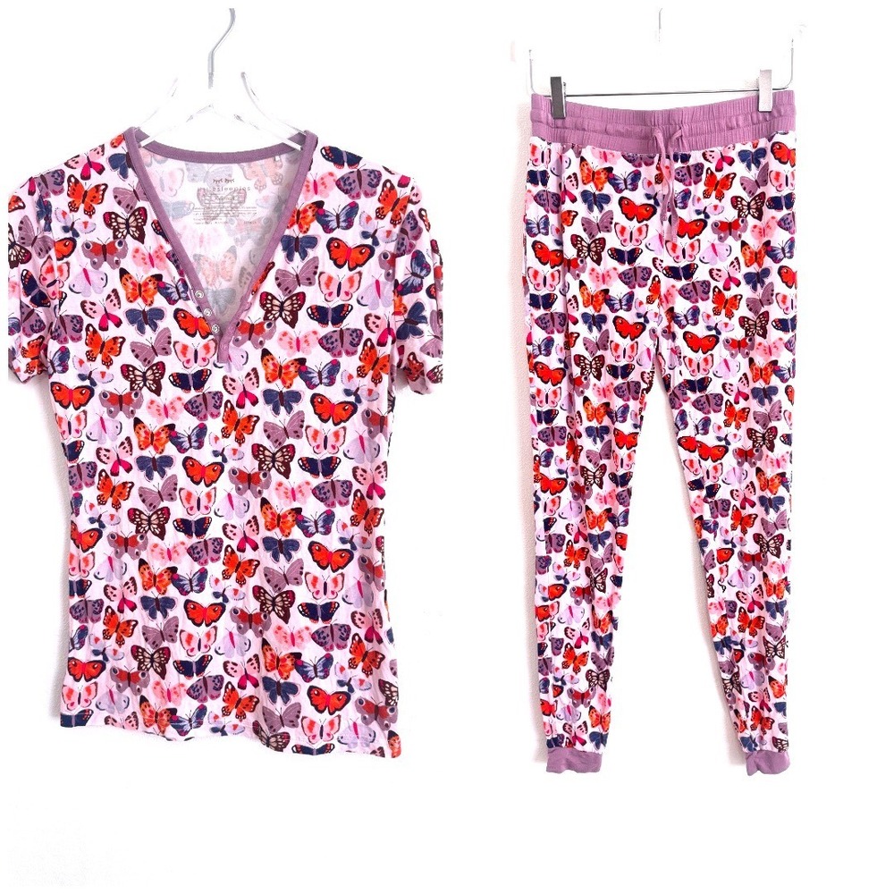 Little Sleepies Butterfly Kisses Women's Bamboo Viscose Pajama Set -Short Sleeve